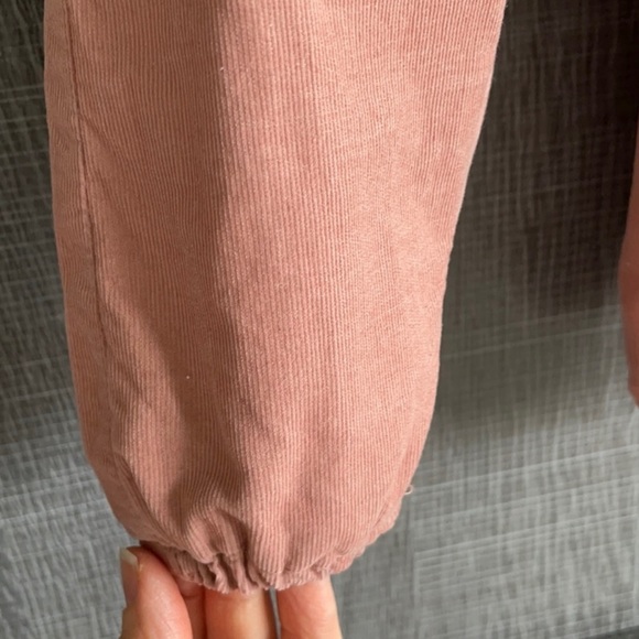 🌸2 for $25🌸 Zara pink fine-walled corduroy romper - Picture 4 of 8